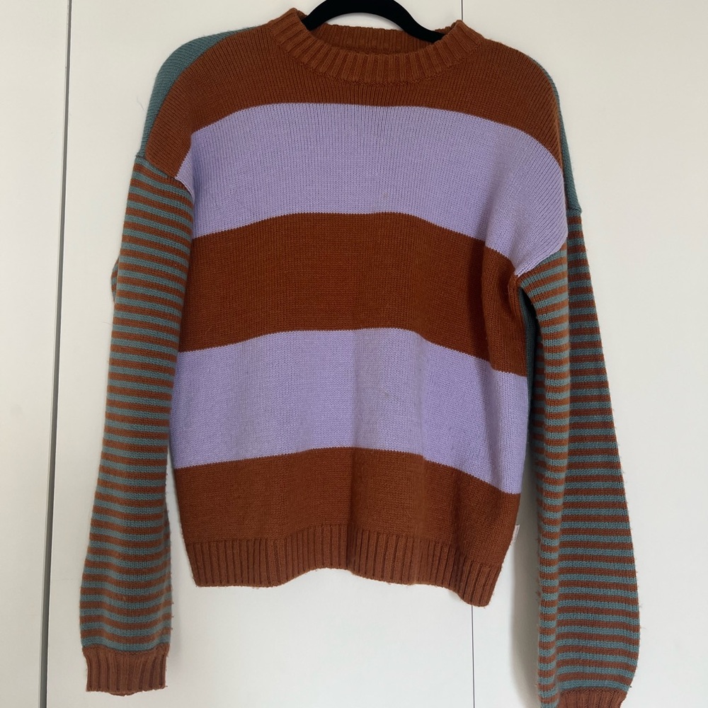 Brixton Multi-color Striped Sweater Soft